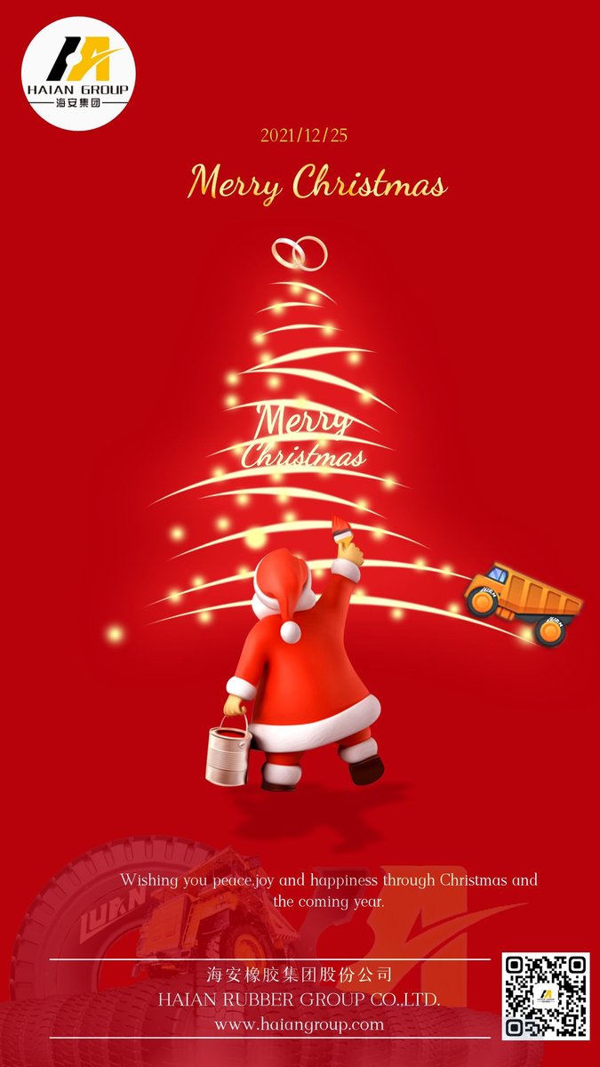 HaianTyre's tweet photo. #merrychristmas #bestwishes #otrtyres

Haian Rubber Group Co., Ltd. thanks for your support during the past year. We value our opportunity to serve you and look forward to doing so in the future. Wishing you a joyful #christmas2021 and a #prosperousnewyear!

#miningindustry https://t.co/S16kyC6Rsu