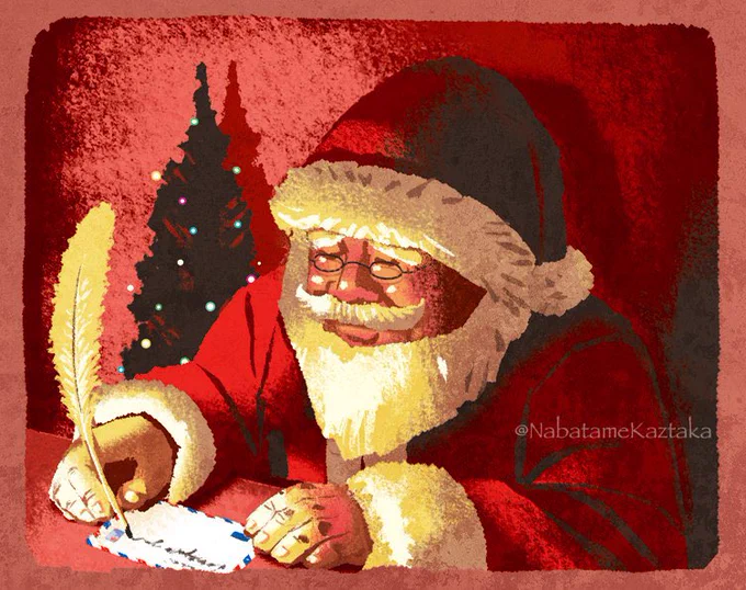 イブですね。メリークリスマス🎅🎄
(大昔に描いた絵) 