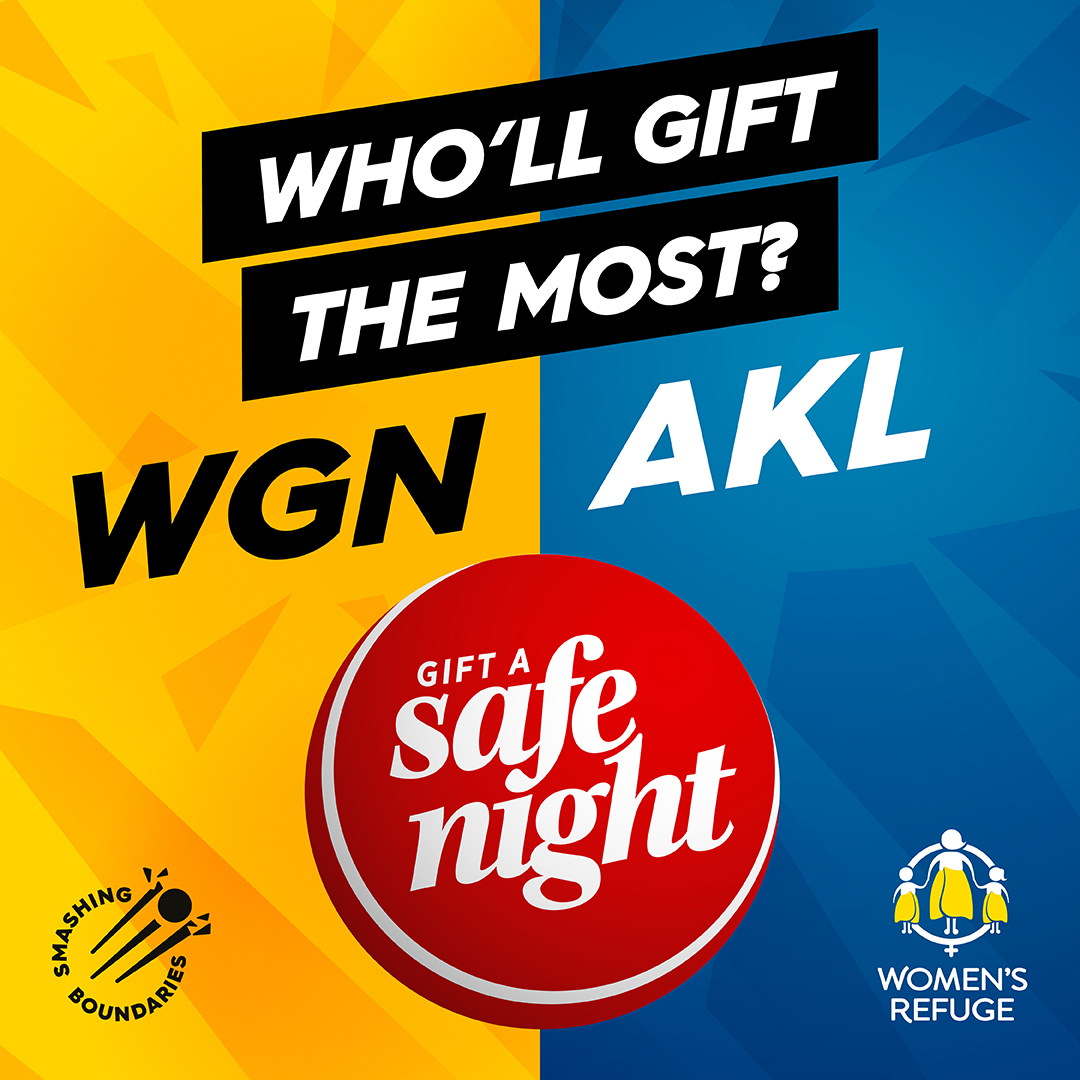 aucklandcricket's tweet photo. A GOOD CAUSE | We might be fighting it out on the field with @cricketwgtninc, but we've joined forces to gift as many safe nights as we can for @womensrefugenz.

It's not too late to gift a safe night | https://t.co/gYK2WnmD36

#SafeNight 🔵🏏 https://t.co/4offv3Xz9J