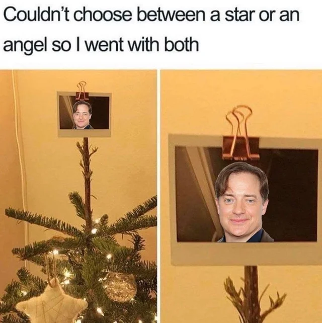 WholesomeMeme's tweet photo. #christmas #christmas201 #brendanfraser https://t.co/Tyo4IoTBjv