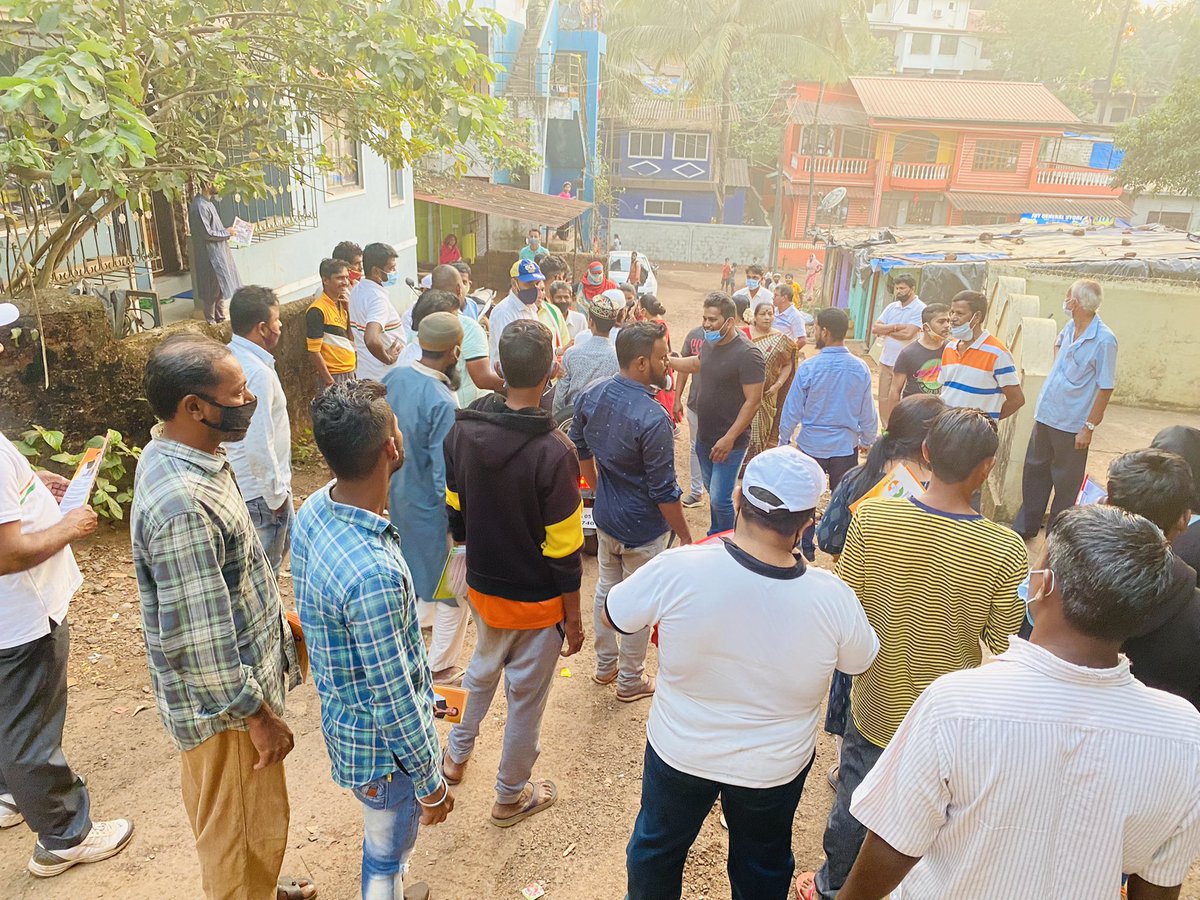 hmjyothish14's tweet image. Door to campaigning and corner meetings at Nagzer Curti areas Ponda,Goa #congressforgoa #CongressAhead