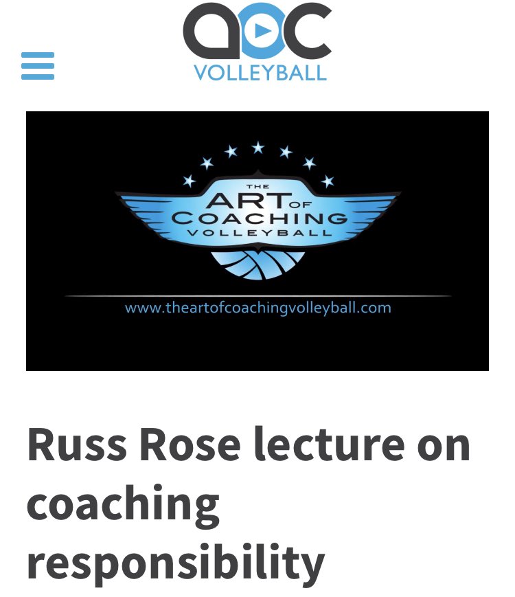 FrogJumpVball's tweet photo. To every young coach out there, go to art of coaching website and listen to this session by #RussRose , I share this with every new coach I come across in this volleyball journey of mine, and delisted to it at the start of each season. @PennStateVBALL @ArtofCoachingVB https://t.co/nmgCFMuQIA