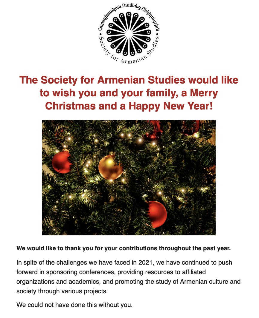 Society for Armenian Studies tweet media
