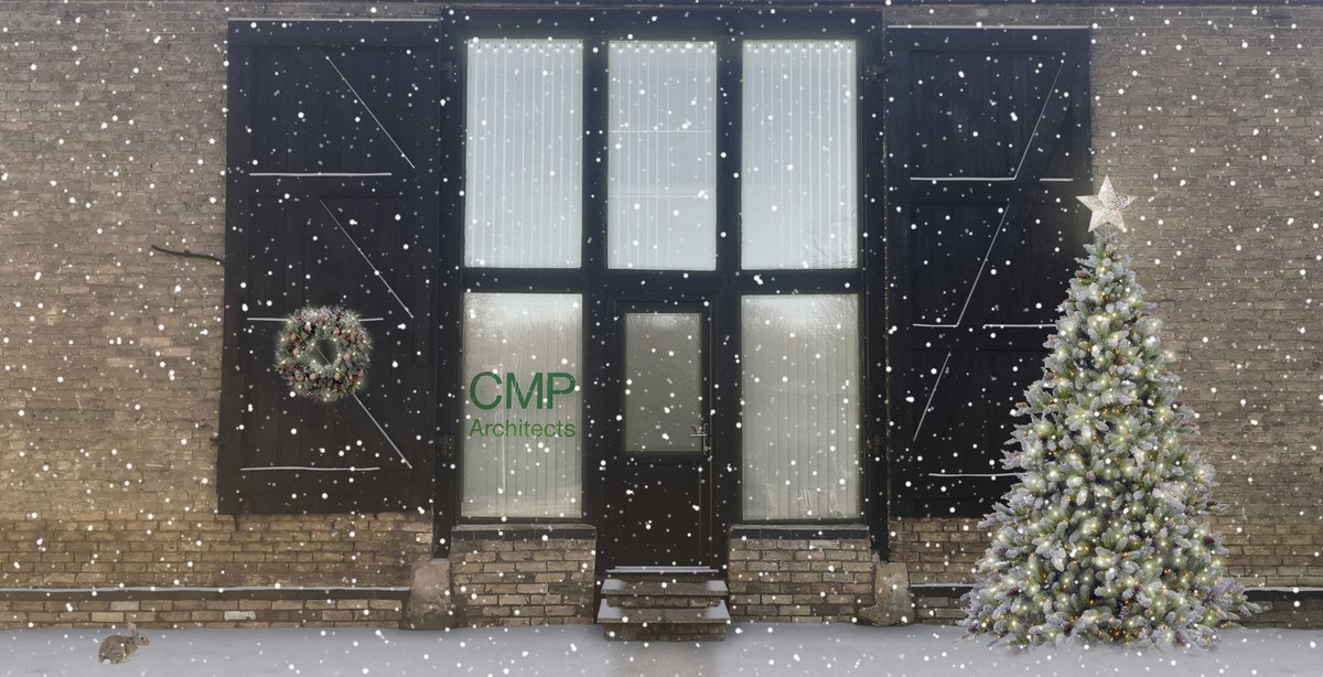 Seasons greetings and best wishes to all our clients, colleagues and friends! (…and we know it’s the same card as last year, just think of it as form of digital recycling 😀). Who knows we may even have a new front door to use on next years card 😉 #MerryChristmas #architecture