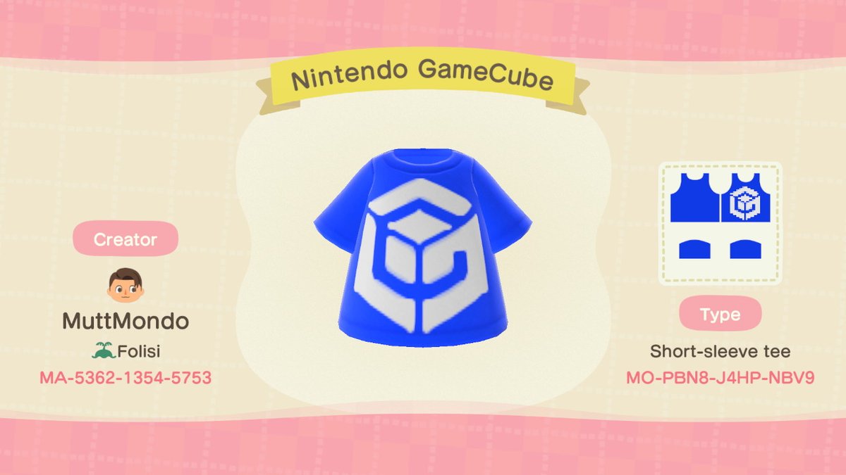 MattMasterMind's tweet photo. I've done it. I've made the perfect shirt. My sweet baby boy Cube will be whole again. Just you wait!#AnimalCrossing #ACNH #NintendoSwitch #acnhpattern #acpatterns #NewHorizons https://t.co/0ASwqJPZqM