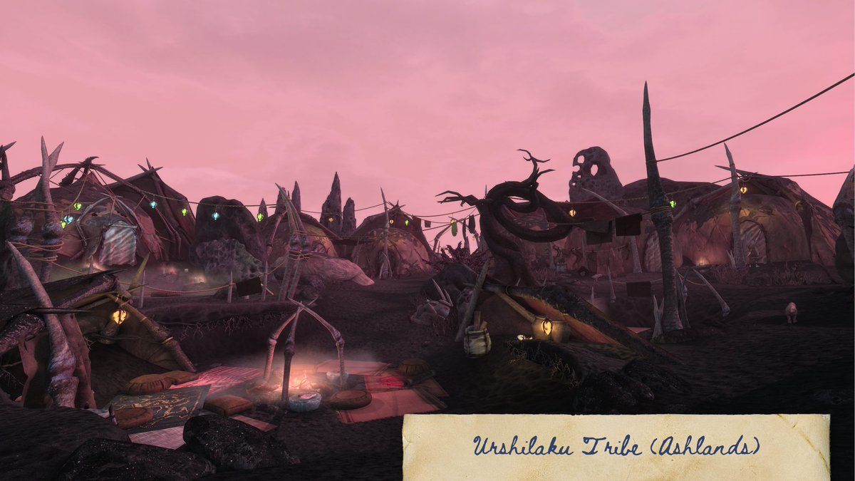 TESRSkywind's tweet photo. Day three of the A-Z of Ashlander camps: U is for Urshilaku. https://t.co/BZWl0JYpTm