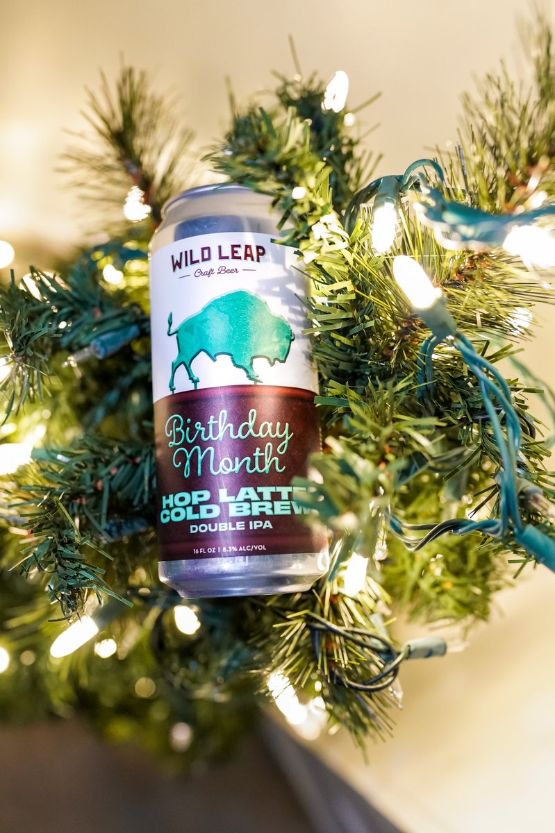 hoplightsocial's tweet photo. .@wildleap Hop Latte Cold Brew Double IPA will have all you December babies celebrating all month! This beer features a local coffee blend out of Columbus, GA & milk sugar w/ vanilla bean. It’s a delicious present to yourself. ✨#12DaysOfChristmasBeers
#gabeer #hoplightsocial https://t.co/pIpLcGOKNa