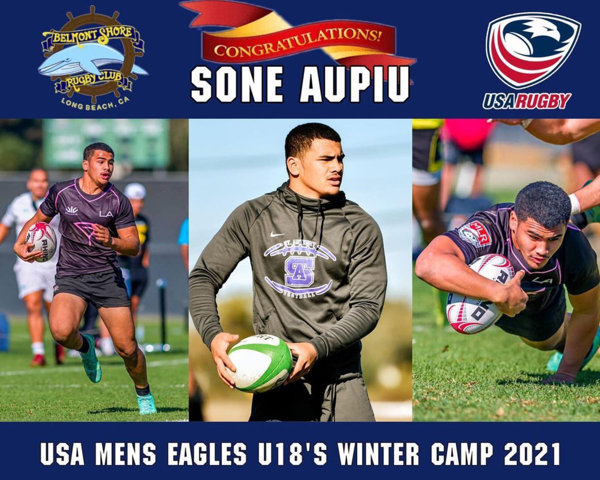 Shout out to my Nephew 
@ISaupiu selected to the <a href="/USARJNT/">USA Rugby JNT</a> Winter Camp at the <a href="/CVEATC/">Chula Vista Elite Athlete Training Center</a>. Keep working hard Nef!