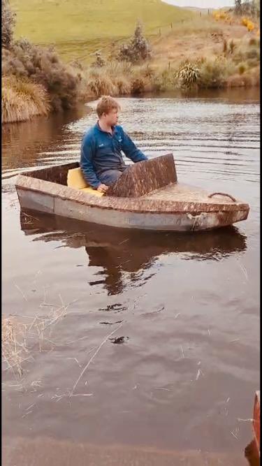 profjasonpotts's tweet photo. My nephew - Dylan - just built the working prototype of the new Tesla Cyberboat @elonmusk #cyberboat https://t.co/pNoO70Vt7Y