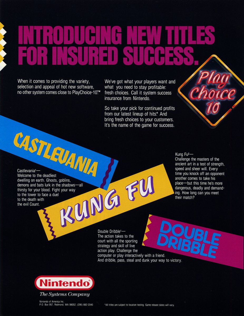 jcmartinezm82's tweet photo. #Nintendo PlayChoice-10 "Fresh Choices" - Ad Flyer (1988)

#RetroGaming #RetroGames #RetroGamer #PlayChoice10 https://t.co/tp0JRgurpb