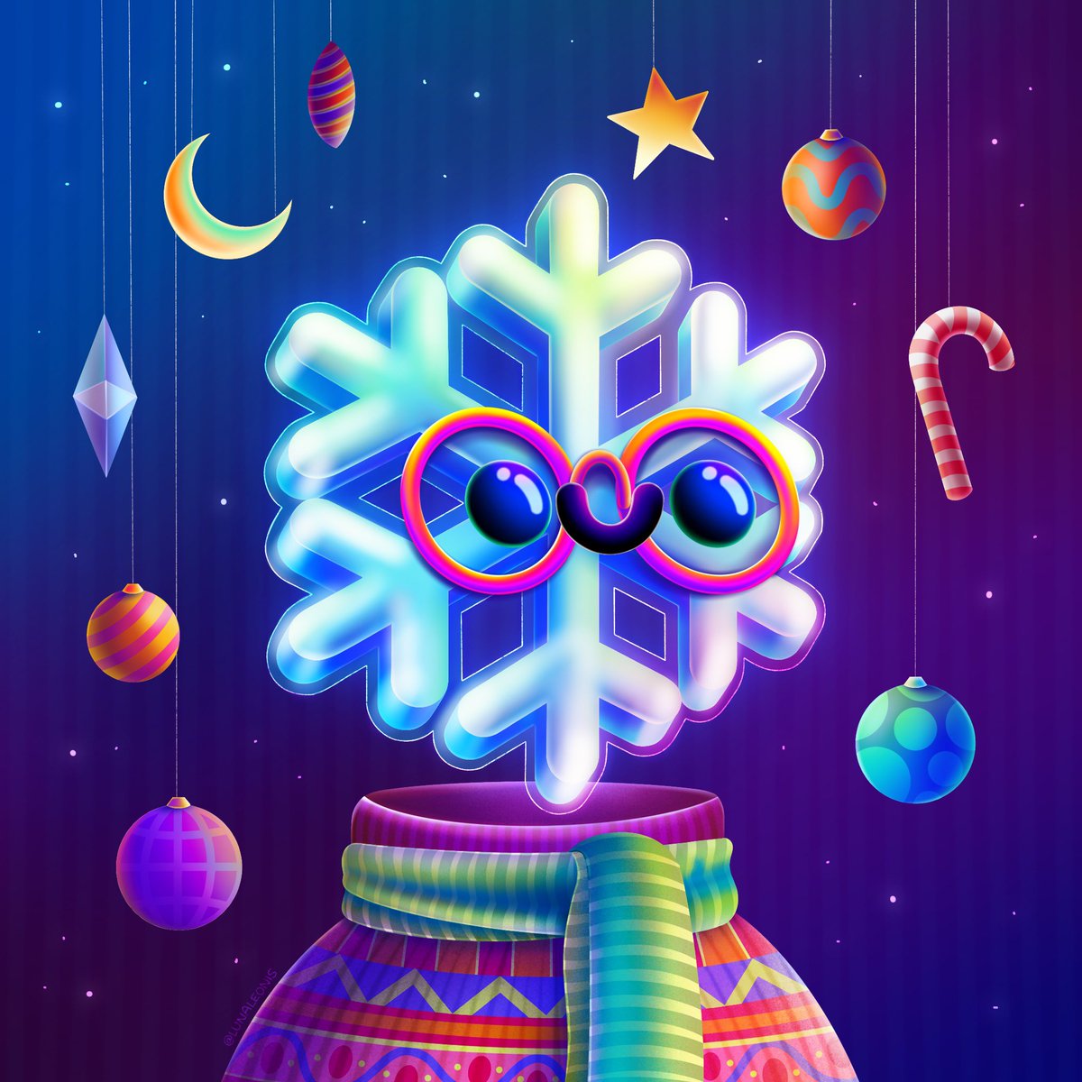 Well it’s Christmas time, &amp; I’m warm inside, despite the bitter cold 🎶🎵
(or the frozen metadata’s) ❄️👀

<a href="/WGMInterfaces/">Interfaces ◕◡◕</a> this one’s for you 🤍 

#wgminterfaces #WGMI #nftart