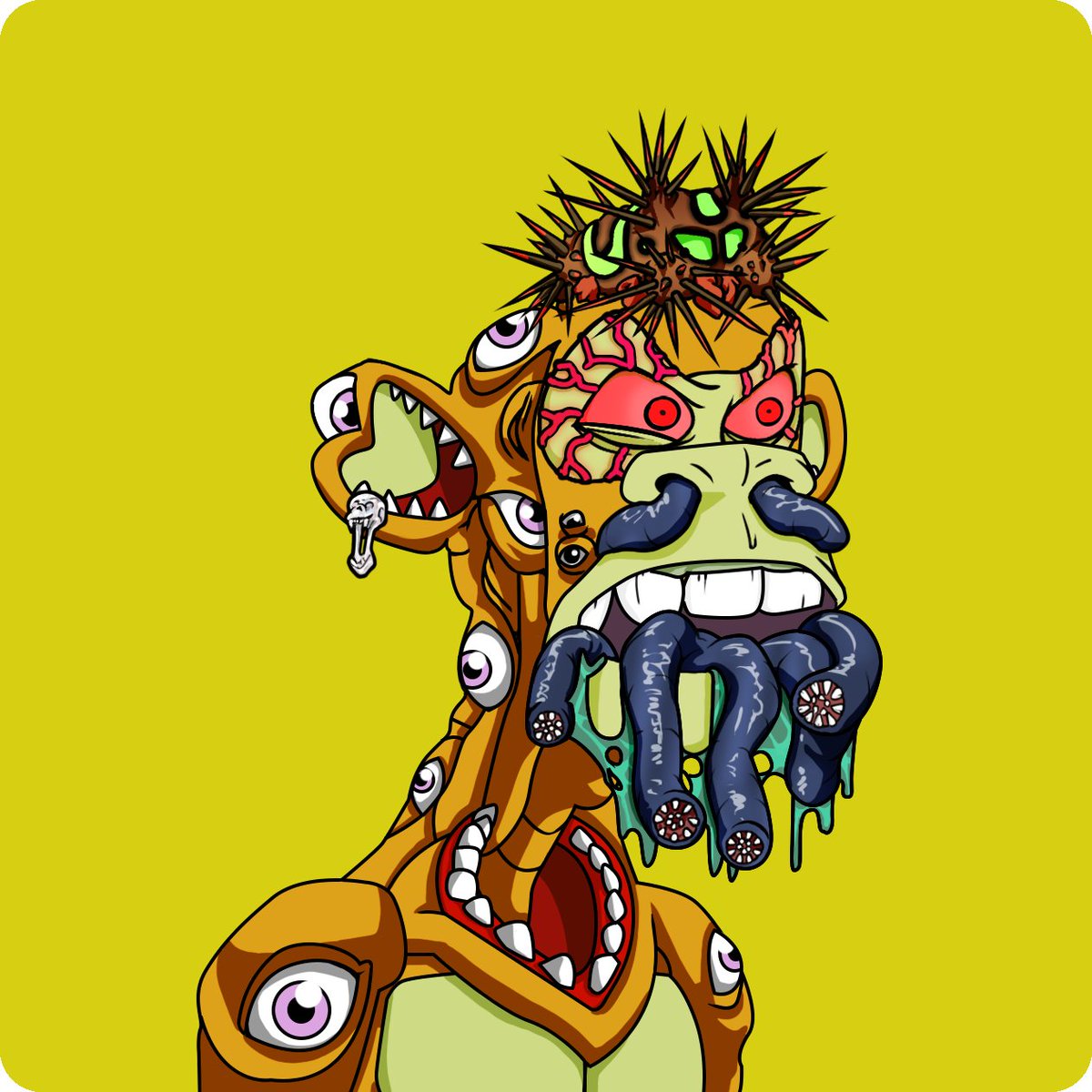 EvijanJohn's tweet photo. Mutant Apes, 8eth floor -- and @EthereumHomies are giving away 2 To Homie G holders.
1st giveaway at 75% mints- #9372
2nd at Sellout- #7638
Minting is live 0.05 eth
https://t.co/RGqeoSfdJL
'Owning a Homie G enters you In the raffle'
#MAYC  #NFTGiveaway #NFTs #9372 and #7638 https://t.co/xsSBjkwOAH