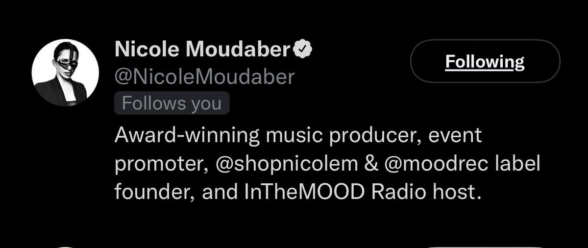 Lil_Miss_Techno's tweet photo. Whaaaat?!? How did I not see this earlier. Happiness 🥺🙏🏽✨🖤 @NicoleMoudaber https://t.co/4tmNMwIFkx