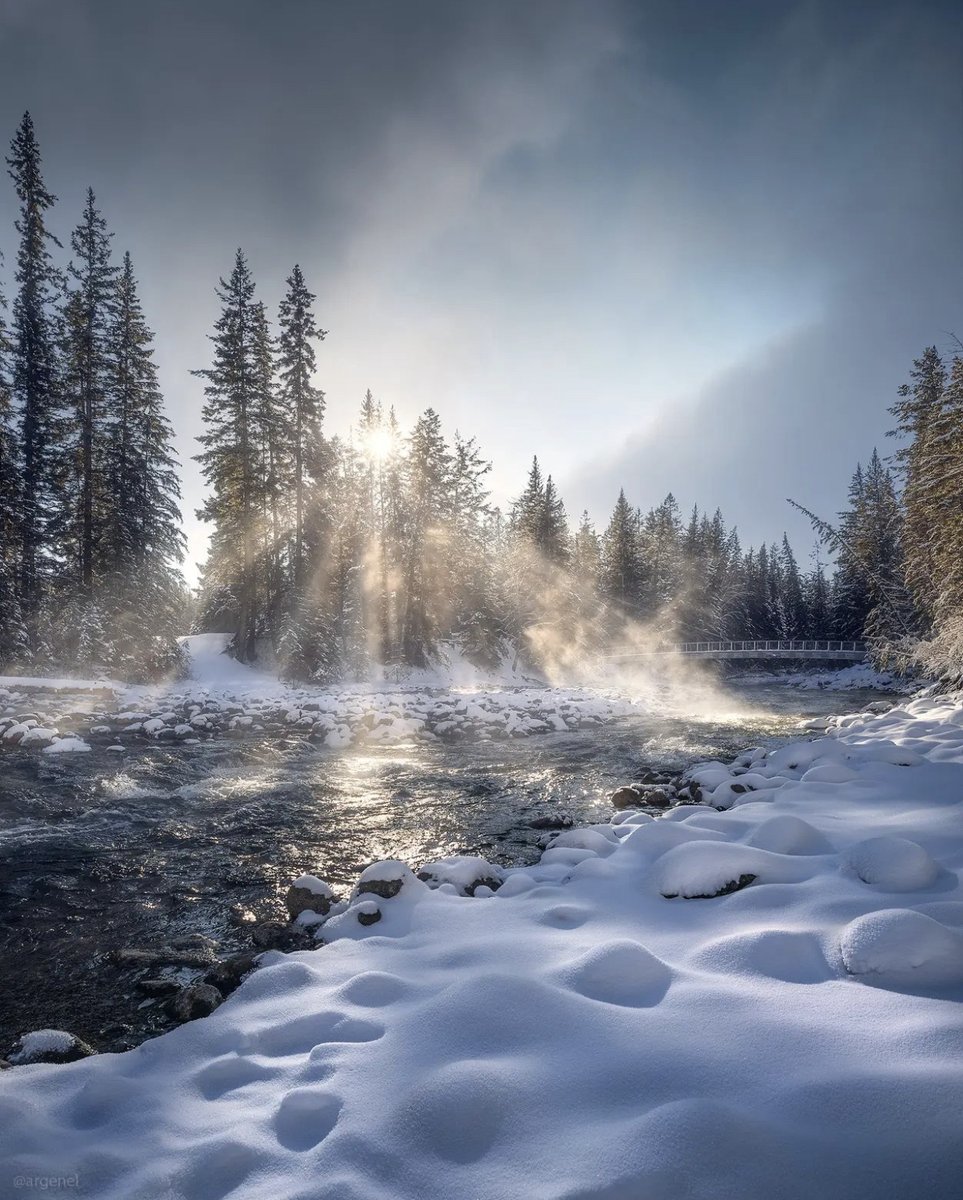 ❄ A fresh dusting of snow means our dreams of a White Christmas have come true in <a href="/JasperNP/">Jasper National Park, Parks Canada</a>! How beautiful is our winter wonderland? ❄
📸: @argenel #explorealberta #myjasper #winterwonderland