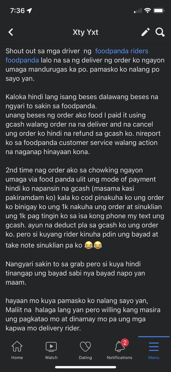 prettyme0518's tweet photo. @foodpandaPH  #cancelfoodpandaph #ridersmautak #foodpandaridersmandurugas https://t.co/XS8FzMBaRo