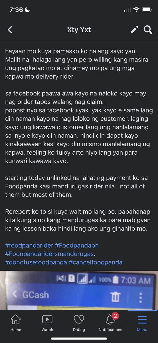 prettyme0518's tweet photo. @foodpandaPH  #cancelfoodpandaph #ridersmautak #foodpandaridersmandurugas https://t.co/XS8FzMBaRo