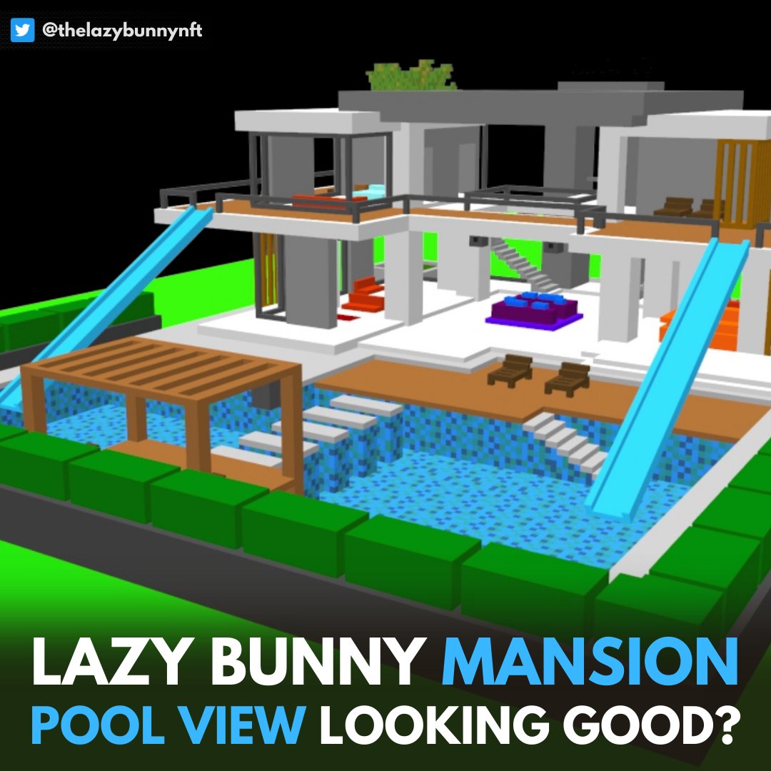 TheLazyBunnyNFT's tweet photo. Who wants to hop in the Lazy Bunny Mansion pool already?

#metaverse #opensea #nft https://t.co/jGL93Q9v9F