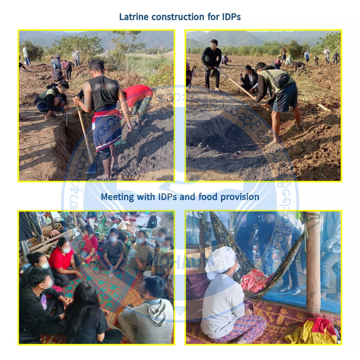 mohadmNUG's tweet photo. Myanmar military terrorists launched airstrikes in #LayKayKaw last night &amp; people had to flee in the middle of night. 
As of Dec 22, @mohadmNUG has provided over 40 million kyats worth of emergency humanitarian assistance to IDPs in the area since the attacks began. https://t.co/8kCCmZUCvz