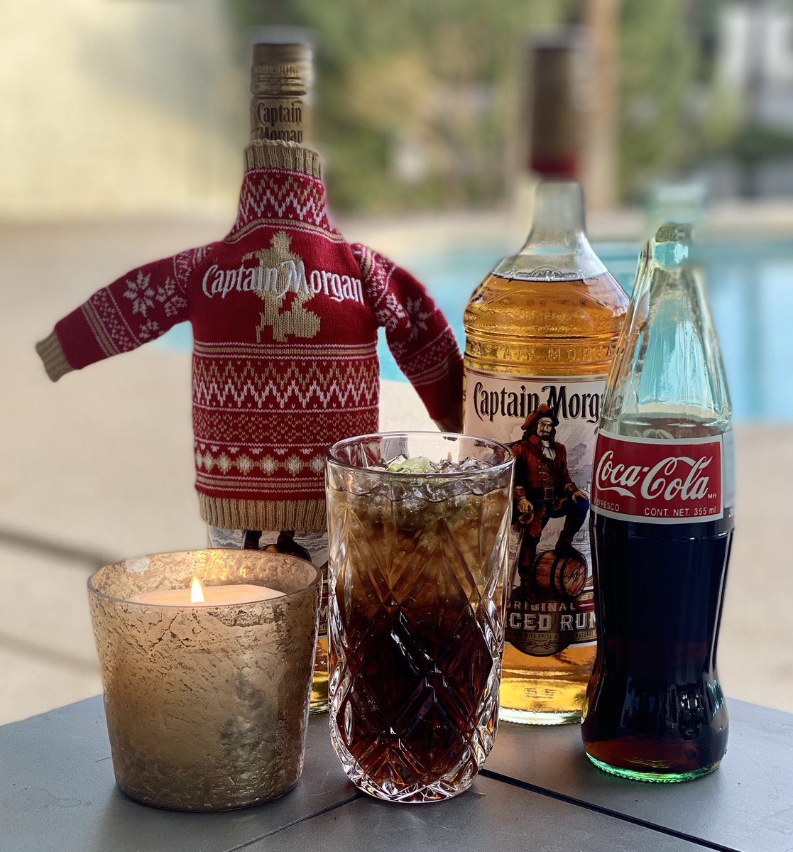 PSA: It’s good luck to drink Captain and Coke and Christmas Eve Eve #traditions #captainandcoke