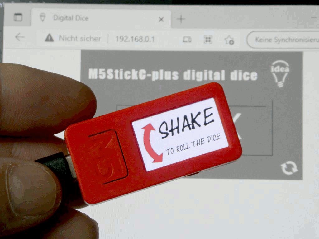 M5Stack's tweet photo. 👐🙌 Cheating at dice games is possible – but it does require some skills. Hans came up with this idea of making #StickCplus into digital dice with a cheating function, but for entertainment purposes ONLY.
Check out this👉https://t.co/hqoEDuLJkA https://t.co/tuTgU9iZCb