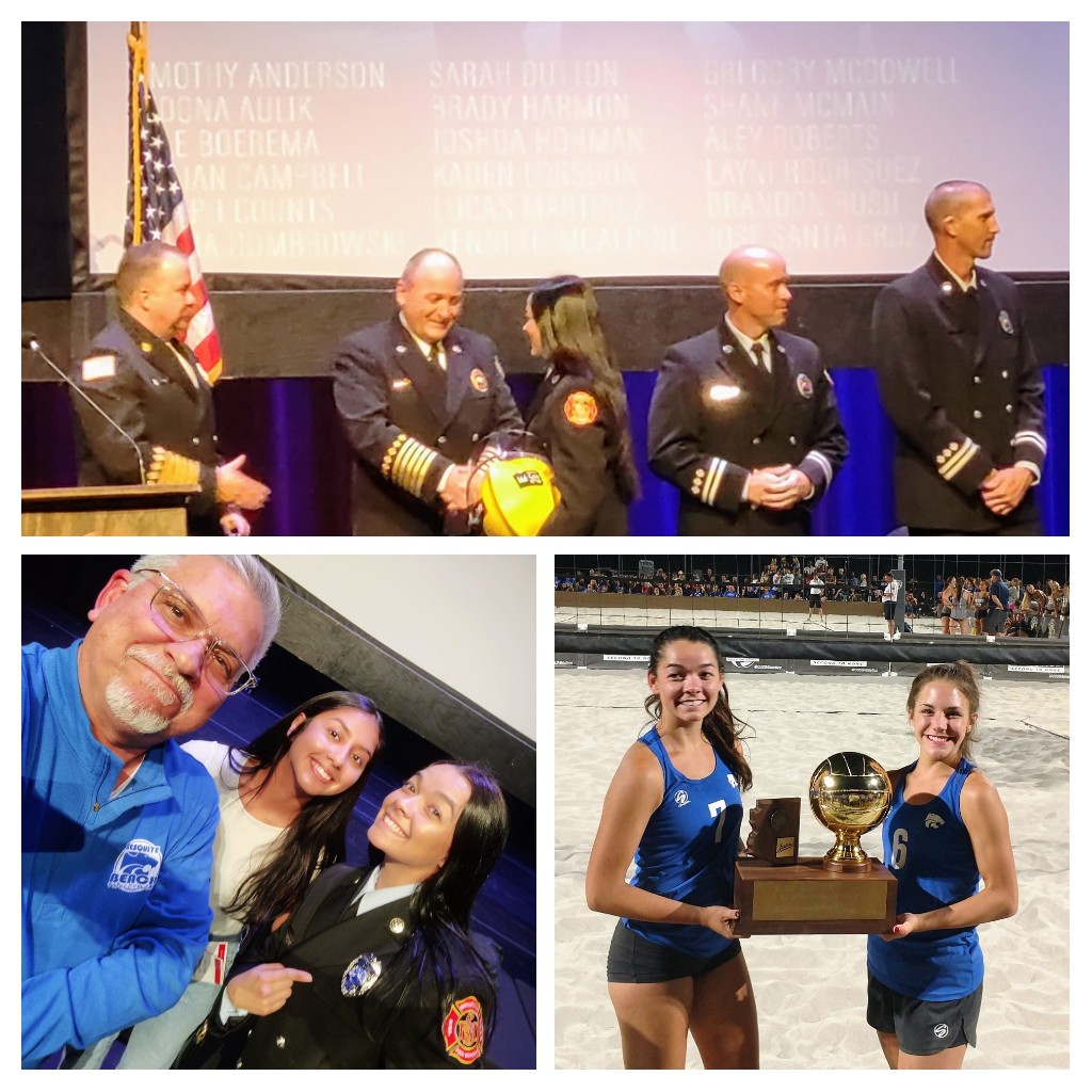 When you are Captain of a State Champ team to need to have leadership, occasionally put out a fire or two, but mostly you must stand in service of others! So it is no surprise that tonight <a href="/LayniGenae/">Layni</a> officially became a Firefighter. Congrats!