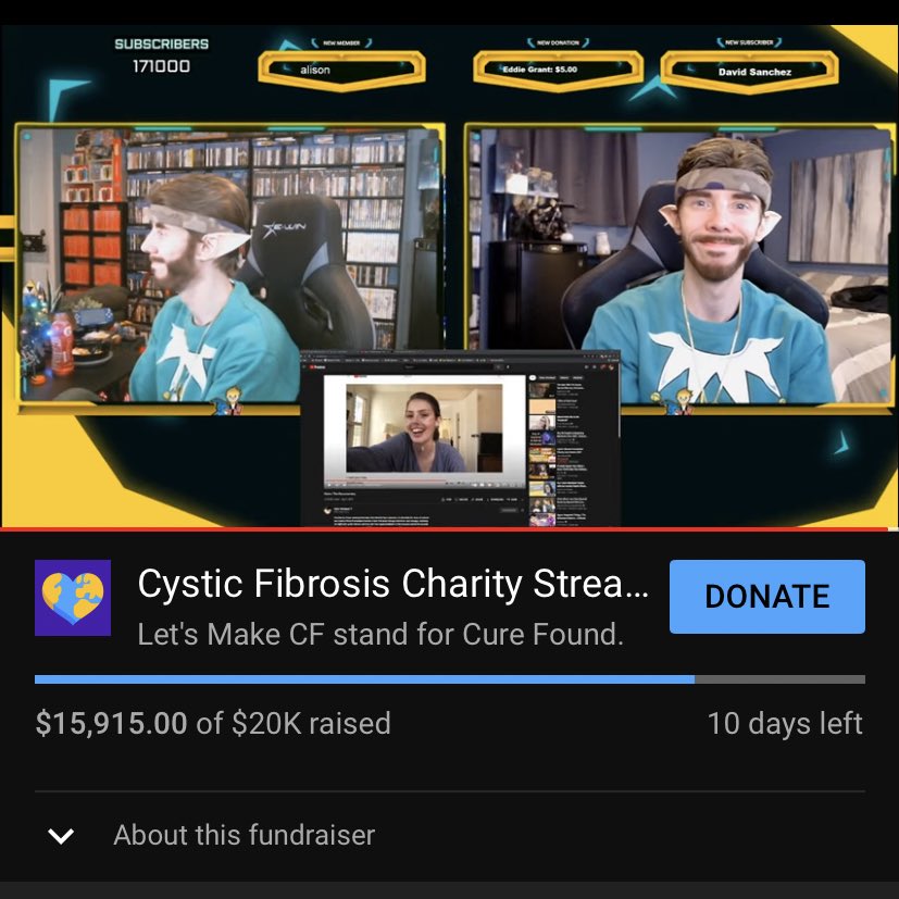 JakeRandall's tweet image. What are you doing tonight? Feel like winning a PS5? We have raised $16,000 for the @CF_Foundation and when we hit 20k I’m giving away a PS5 right here, join now!: youtu.be/J6Uz2xvLiko