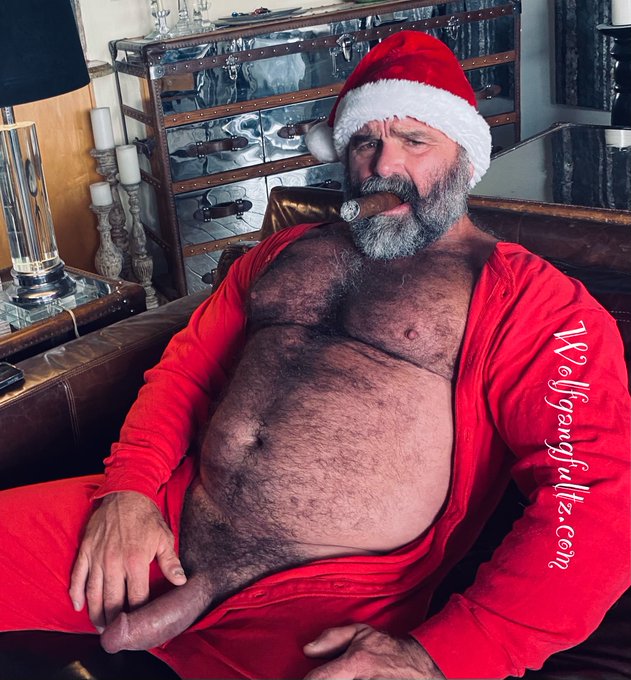 Sit on Santas Lap? More @ #Wolfgangfultz.com  #Dilfs #Hairygays #hairyasshole #gaycigardad #hairybears