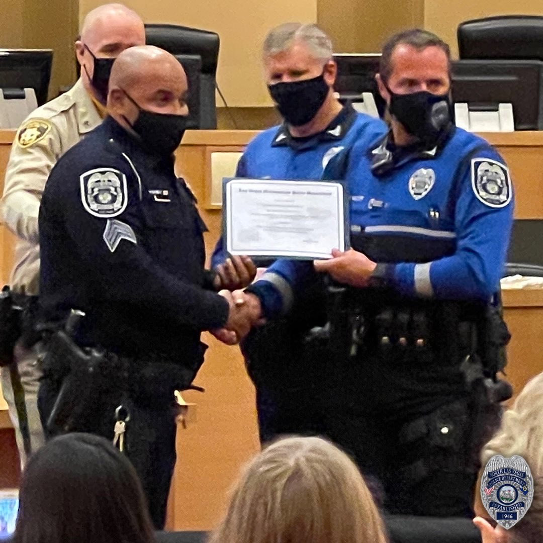 NLVPD's tweet image. #NLVPD would like to congratulate Sergeant Lee &amp;amp; Officer Miller for graduating from Motor School today!

Great job and enjoy keeping our roads safe!

#Police #TrafficCop.