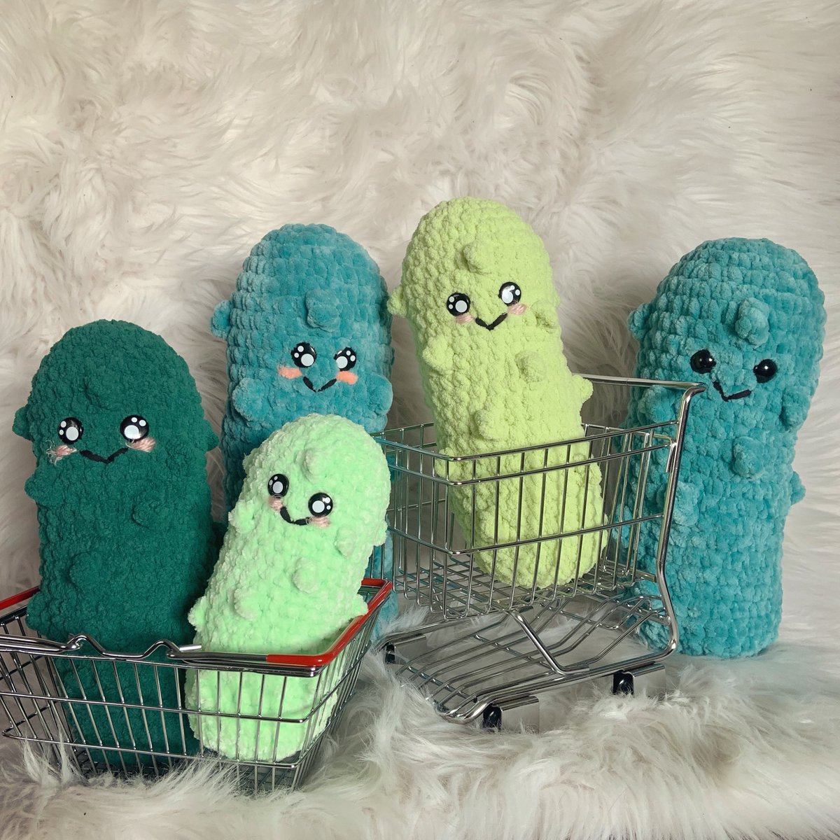 CroSheaCo's tweet photo. Haven’t really been on social media this month, but I have been working on all kinds of things for my next shop update that will be on 1/2/22 at 2PM MST. Pickle pals included. https://t.co/o11FfP1kjj
