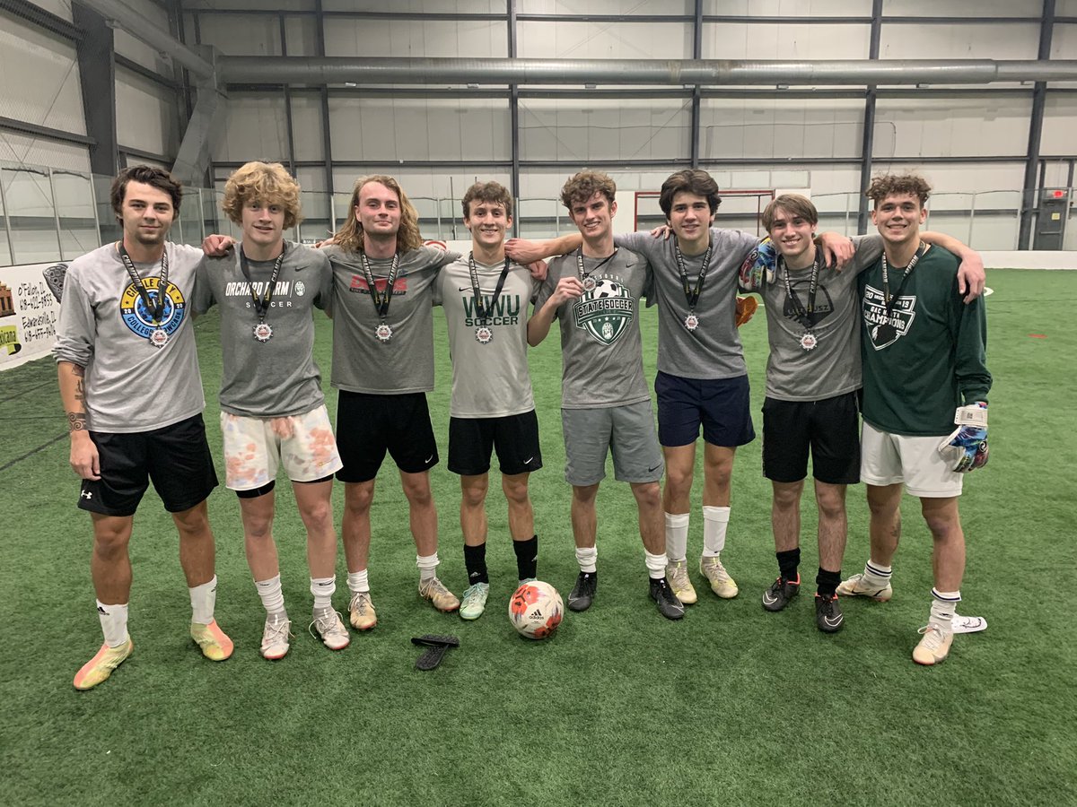 OFEaglesSoccer's tweet photo. Love seeing current and former players getting together on the pitch, having fun, and winning the championship of the Christmas classic. #farmbuiltdifferent #family https://t.co/HEMn57zfJn