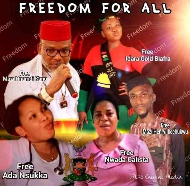 four_unit's tweet photo. They are just small part of all the abducted and kidnapped Biafrans in Nigeria, they spoke out of the atrocities committed by terrorists in π³π¬ security uniforms.
They are all innocent, free them all. #EndNigeria #EndGenocide #FreeMaziNnamdiKanu #FreeIdaraGoldBiafra #freeAdaipob https://t.co/iOK2wwOctH