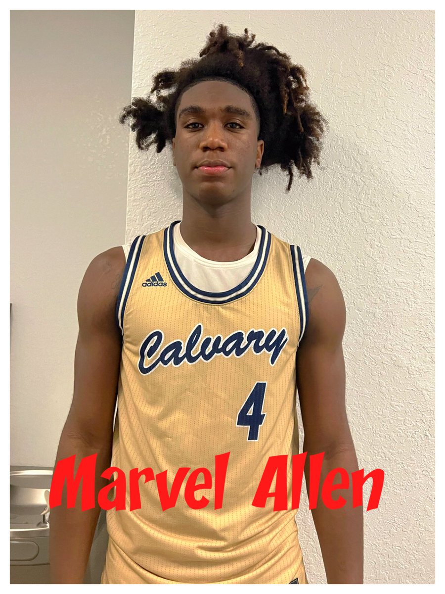 Andrew__Slater's tweet photo. ⭐️⭐️⭐️⭐️⭐️ Marvel Allen’23 @1wayvel of @CalvaryChristi3 has earned offers from LSU, Ohio St, Memphis, Alabama, Miami, Ole Miss, Illinois, Penn St, Virginia Tech, Clemson, Stanford, UGA &amp; USF plus interest from Kansas, Xavier &amp; ND. He’s taken official visits to LSU &amp; UGA. https://t.co/n8MCKW8gVu
