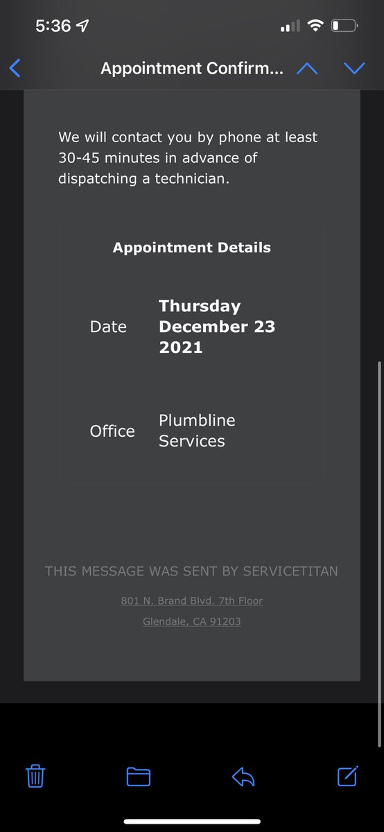 alsm2011's tweet photo. @DenverPlumbing Don’t bother. After scheduling an appointment and waiting all day…apparently their scheduling system had an error and had it for 24. “So sorry, we aren’t working on 24. So we won’t be able to help until next week.” So now I am stuck. Will not be using Plumbline again. https://t.co/tGZUCBLKlS