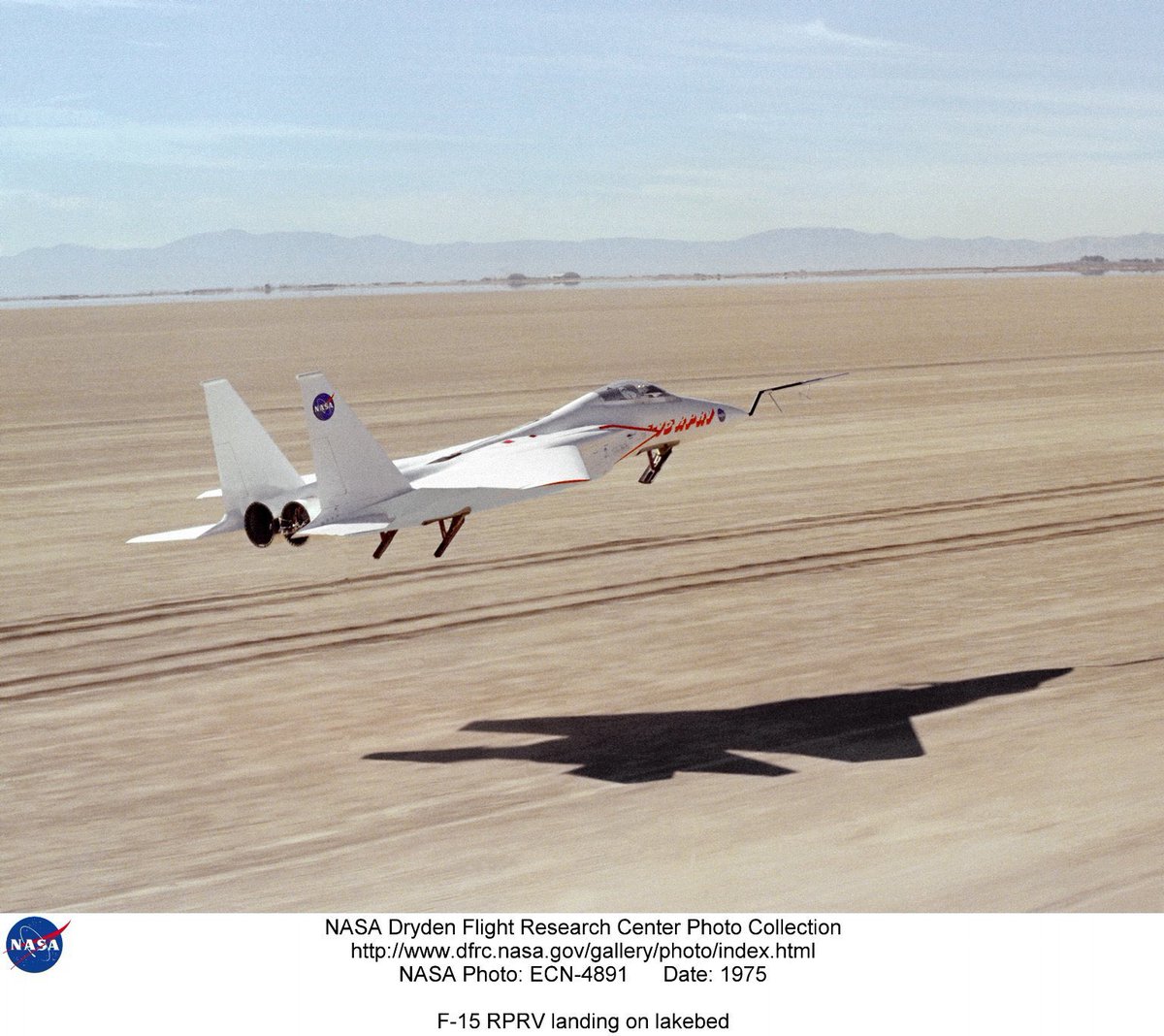 Defense_Imagery's tweet photo. 1973, 1975: NASA’s 3/8th-scale F-15 Remotely Piloted Research Vehicles (RPRV) used to study stalls and spins. (NASA courtesy photo) #nasa #f15 #rprv https://t.co/kJOXsaZtZ7