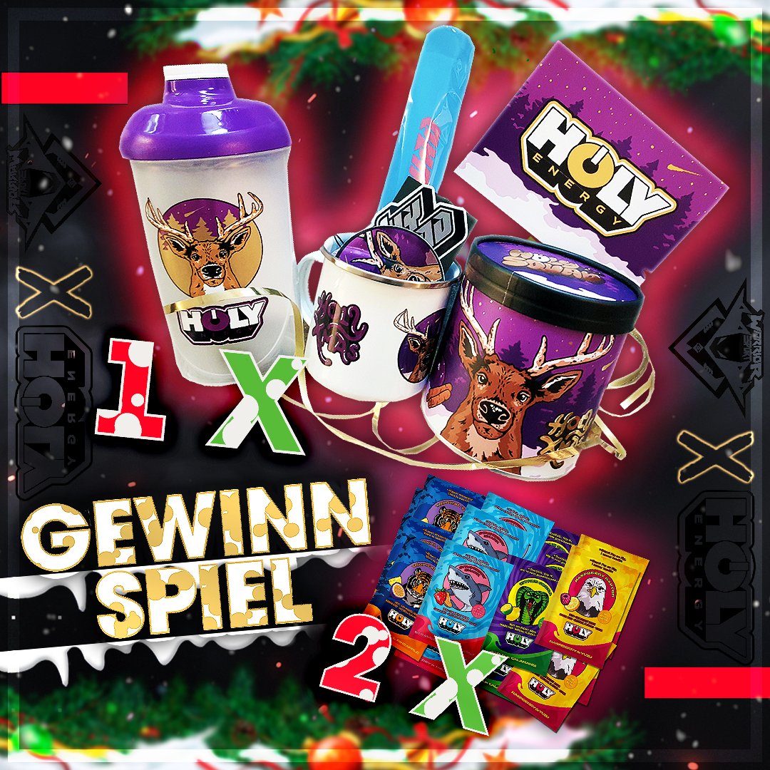 WARRIORESPORT_'s tweet photo. HAPPY HOLY X-MAS <3
Am Tag des Schenkens, wollen auch wir etwas verschenken & verlosen zur Feier unserer Partnerschaft mit @holy_energy 1 x X-MAS Package & 2 x Sample-Sets.
Um zu gewinnen:
Folgt uns bis 31.12. auf Twitter + Instagram & kommentiert bei beiden Posts mit #justHOLY https://t.co/N5ddI4FhNJ