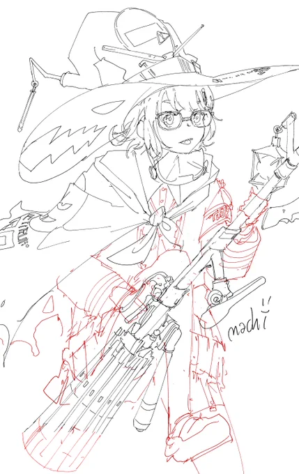 SCI-FI Witch OC #rkgk #characterdesign 