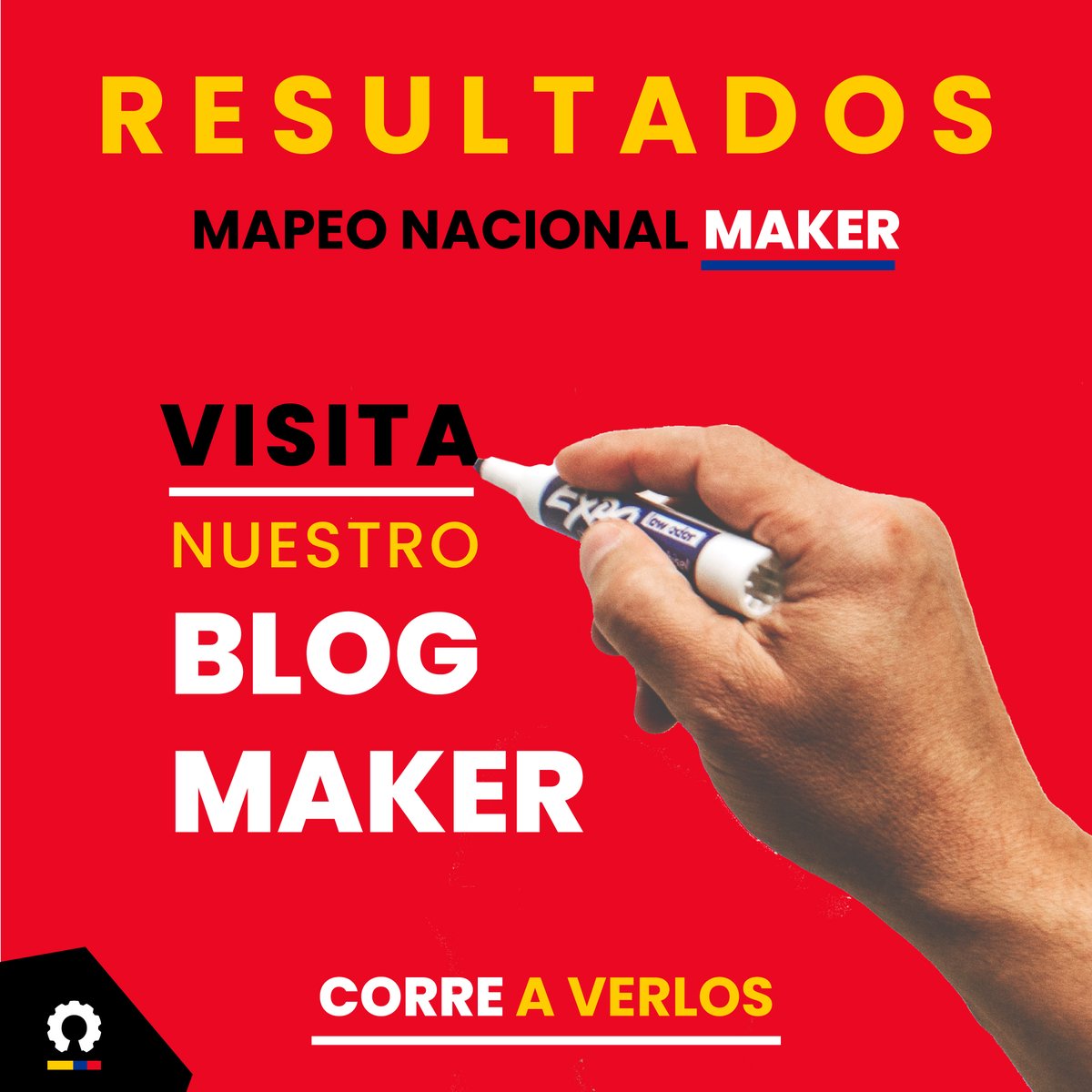 ¡Ya tenemos los resultados del Mapeo Nacional Maker! 💥💥💥

Si quieres conocerlo, visita nuestro blog Maker. 
Aquí 👉🏻👉🏻👉🏻 makerscolombia.org/primer-mapeo-m…
.
.
.
#mapeomaker #movimientomaker #makerscolombia #makers #colombianos