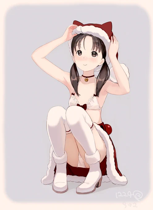 帽子を気にするガール
#過去絵修正 
