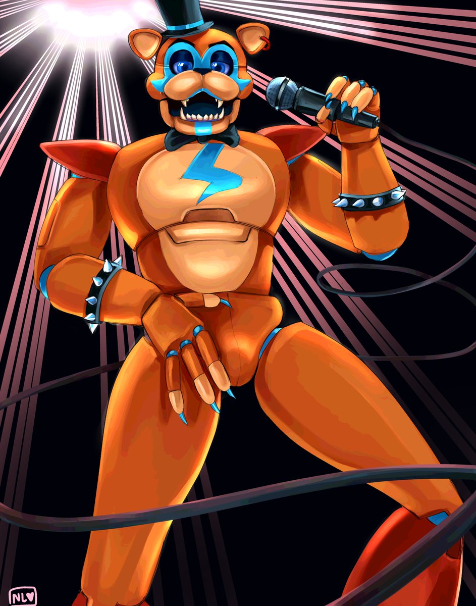 notaslxcal's tweet photo. ✨Superstar✨ 
 
(10 rts for NSFW version 👀) 
#GlamrockFreddy #FNAF https://t.co/vm93kXbzn7