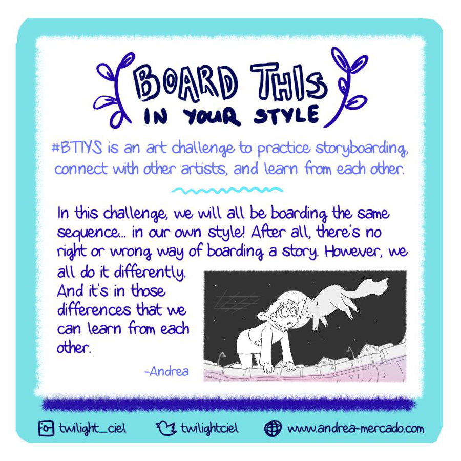 TwilightCiel's tweet photo. You know how no 2 people will board the same script the same way? Well, to see (and learn) how others approach the same sequence I bring you a new #storyboard challenge: #BoardThisInYourStyle (#BTIYS)

Info, rules and more in the thread 👇🧵 (1/4) https://t.co/5aFTh0tHA3