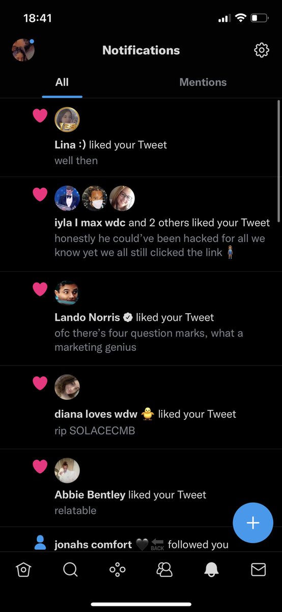 aaeiinyy's tweet photo. • lando liked • {23/12/2021} {@LandoNorris} (never thought i’d be adding to this thread again lol) https://t.co/49rRgUvhx4
