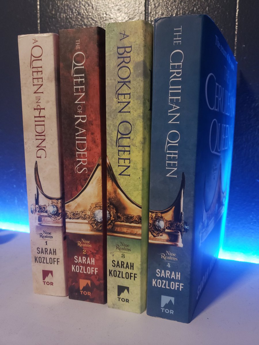 It took me an unforgivably long time to finish the Nine Realms, (the pandemic killed my reading time) but I'm glad to say I've finally seen the end of Cerulia's adventures! Thanks for the thoughtful world of realism and politics amidst magic and war, @sarah_kozloff ! #fantasy