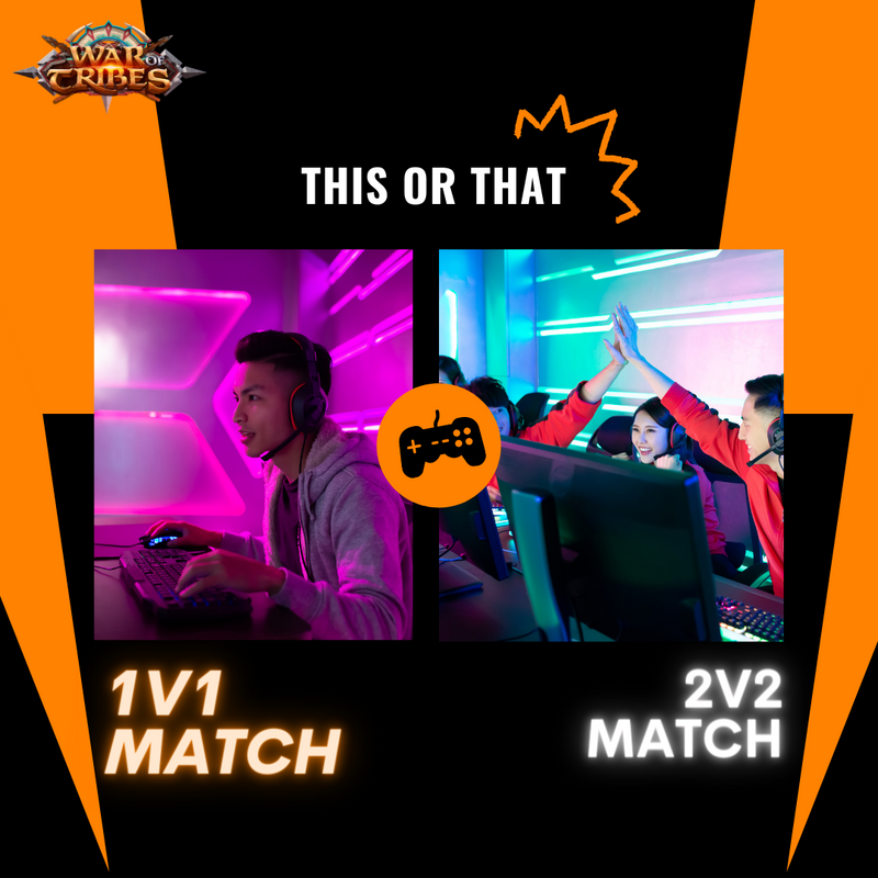 waroftribes's tweet photo. ⚔️ When playing a 1v1 game match, you have to deal with everything on your own, but it can be more fun if you like the challenge.
What kind of game match is your favorite? Tell us in the comments! 👇
#WarOfTribes #OnlineMMORPG #GameMatch #1v1 #2v2 #ThisOrThat https://t.co/VTKw3zIh6q