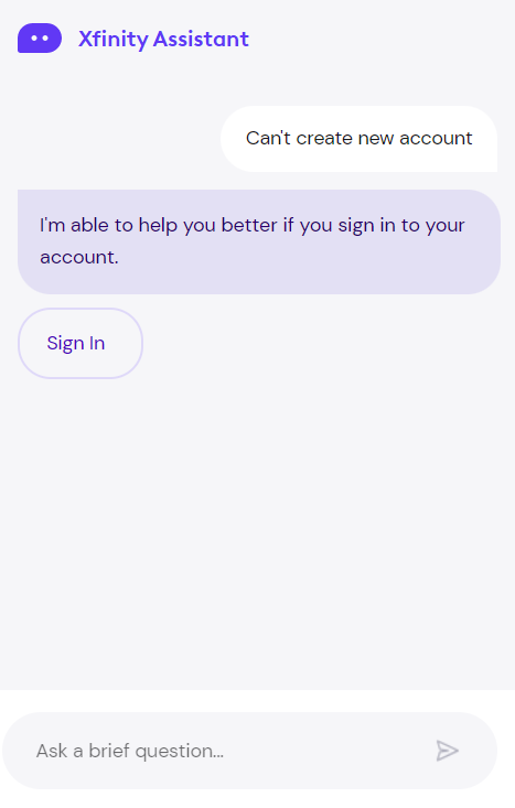 JesterOfMadness's tweet photo. Seriously? What is this? This is your automated assistant? What a waste of my time. Please just have a support number somewhere obvious I can just call if your system can't even help me. 
@Xfinity @XfinitySupport https://t.co/sCd1aYRuqe