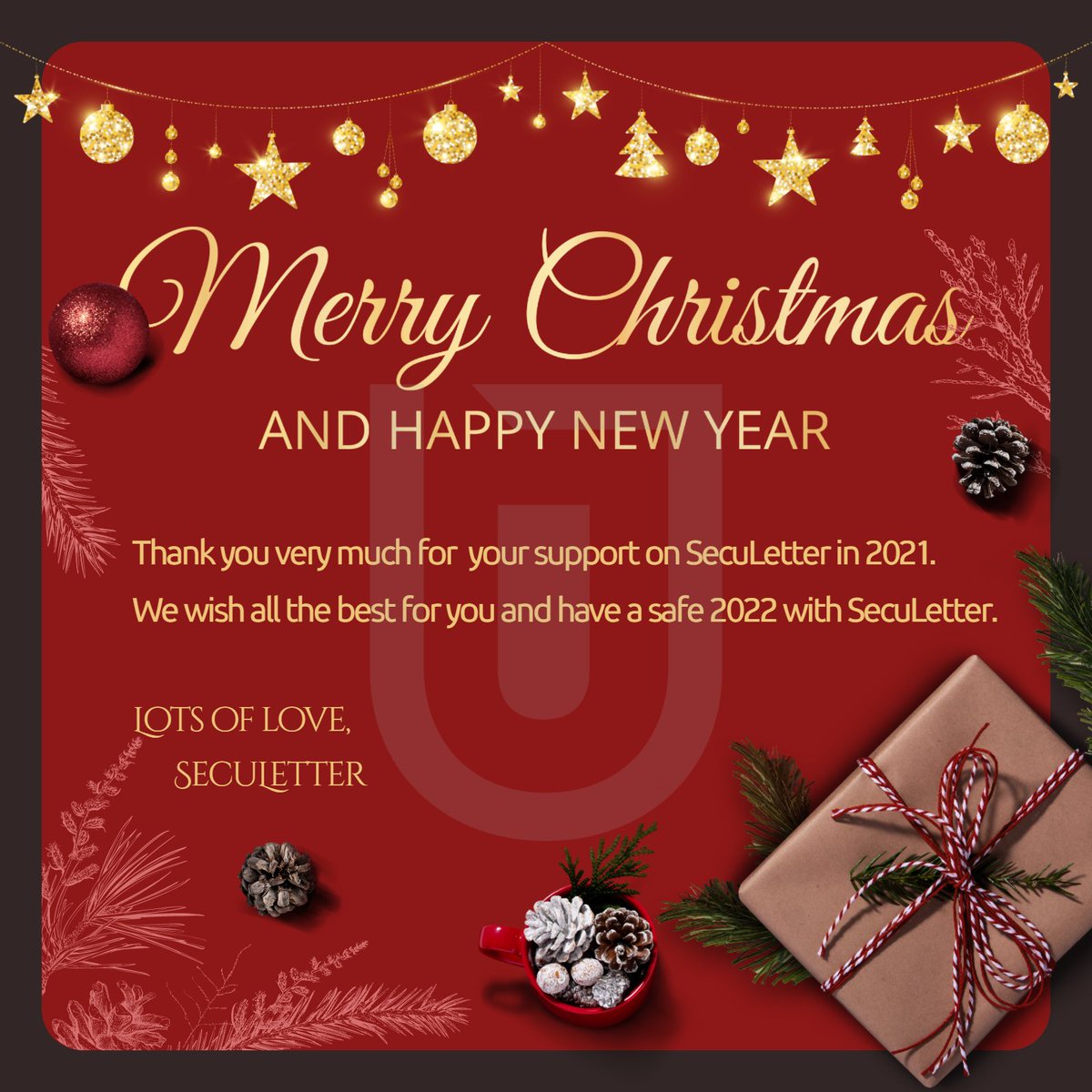 seculetter's tweet photo. We wish you a Merry Christmas🎁
We wish you a Merry Christmas🎁
We wish you a Merry Christmas🎁
And a Happy New Year🎉
(I know you sang along 😎)
#merrychristmas #happynewyear #carol #thankyou #seculetter https://t.co/9TsbgRhdyT