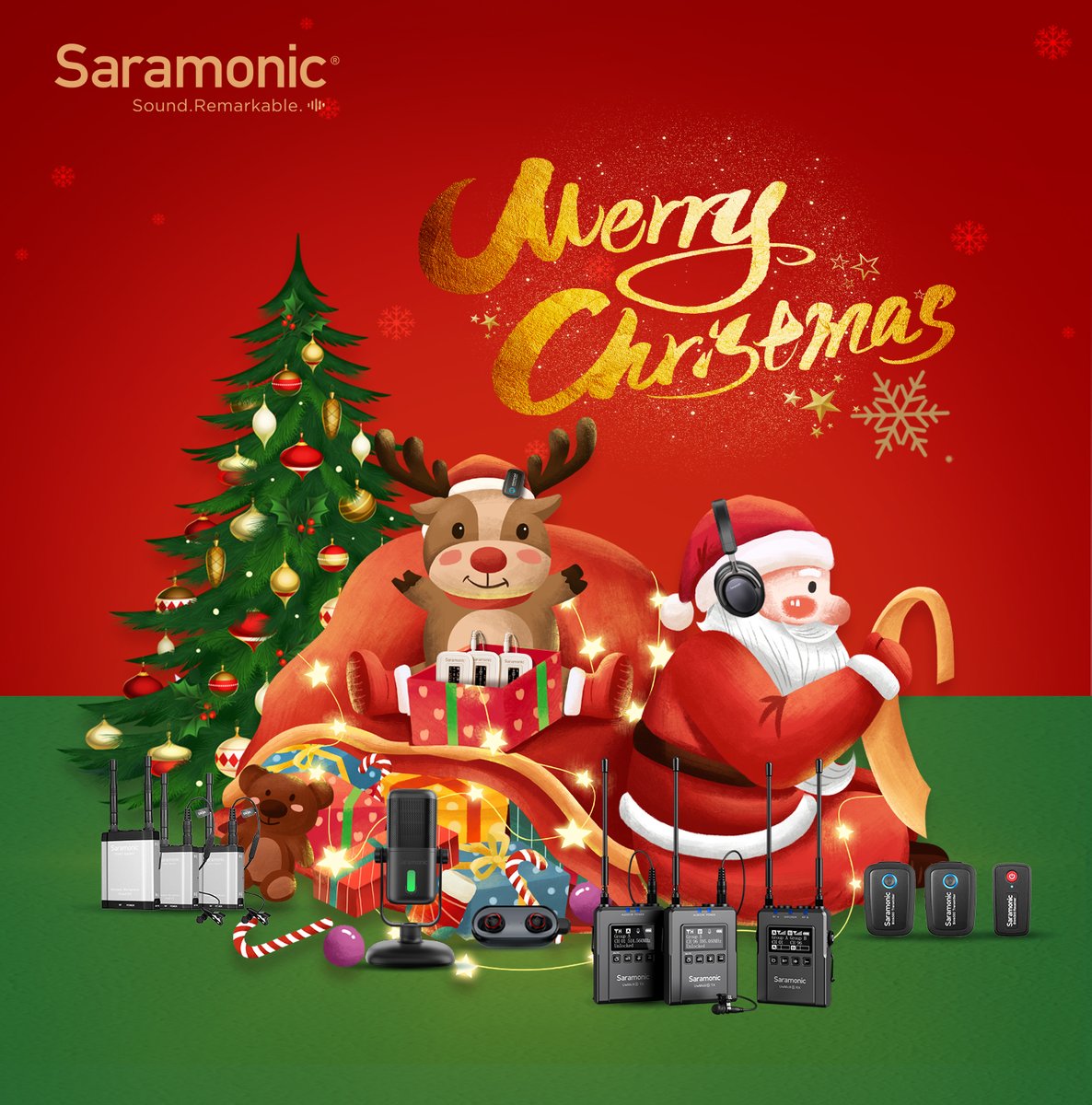 C_April517's tweet photo. Wishing all my friends a Merry Xmas❄️🎅and all the best for the coming year 2022❤️💙
#MerryChristmas #Saramonic https://t.co/sJ2eteioGP