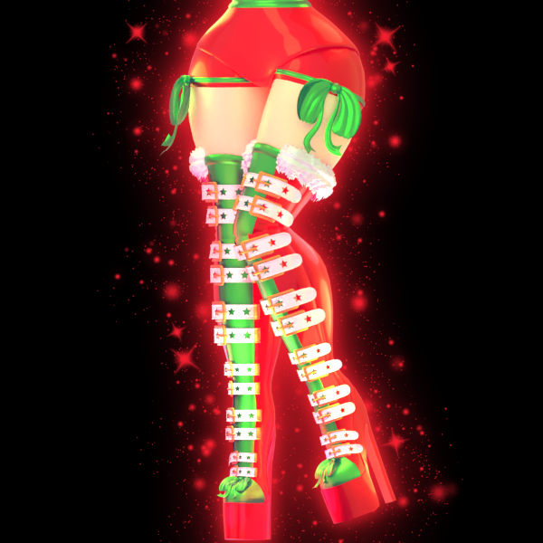 RegaIRosemary's tweet photo. 🎀🎄Santa's Little Helper Christmas Boots🎄🎀
Day Number 22! of the “Christmas Countdown Creation Marathon✨” I am doing! I hope these Thigh High Boots can keep you Fabulous until tomorrow's post🎄

@nightbarbie 
#royalehigh #roblox #robloxdev #rhconcept #beaplaysconcepts https://t.co/ei5QlVfAnr