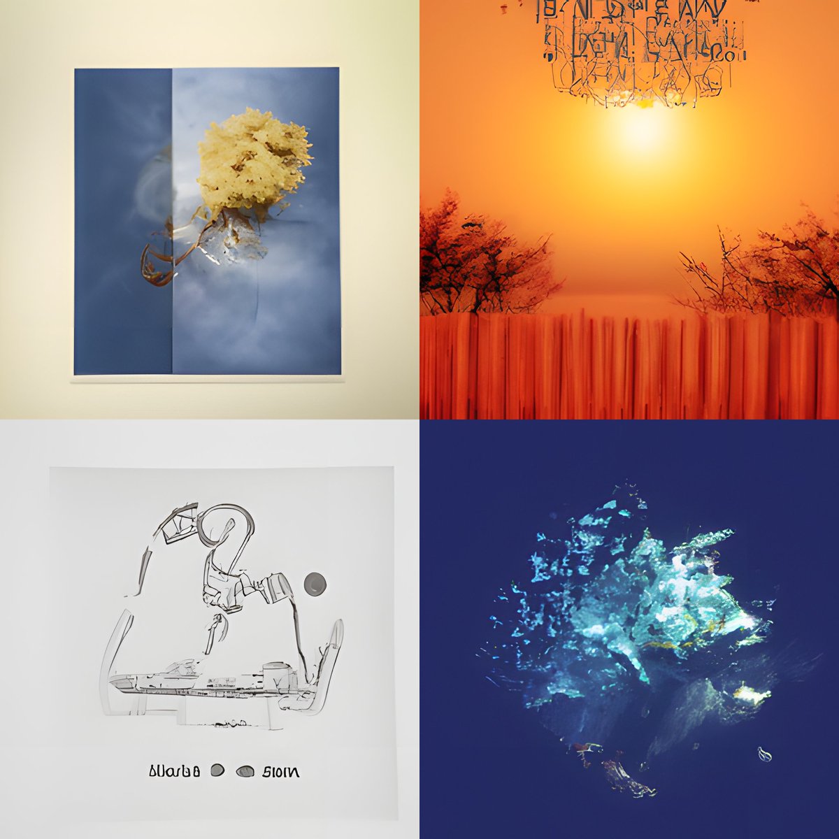 bentonlmao's tweet photo. Using GLIDE to generate album art https://t.co/Ew4EGal6eo