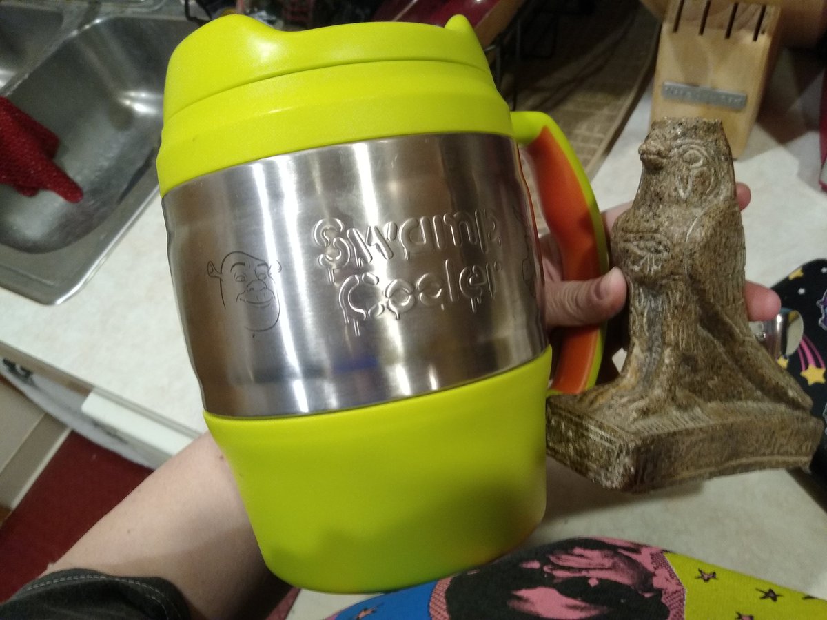 Brick_MoJo's tweet photo. Y'all.😂😂😂 I got SHREKKED *AGAIN* !!! AND HORUSED 😂😂😂😂💀 (Gonna mold a new crown and put Isis back on poor Horus - he was 99 cents btw) 

WHAT A DAY! 😂🏆

#SwampCooler
#GetShrekked https://t.co/B0DPz5RZ79
