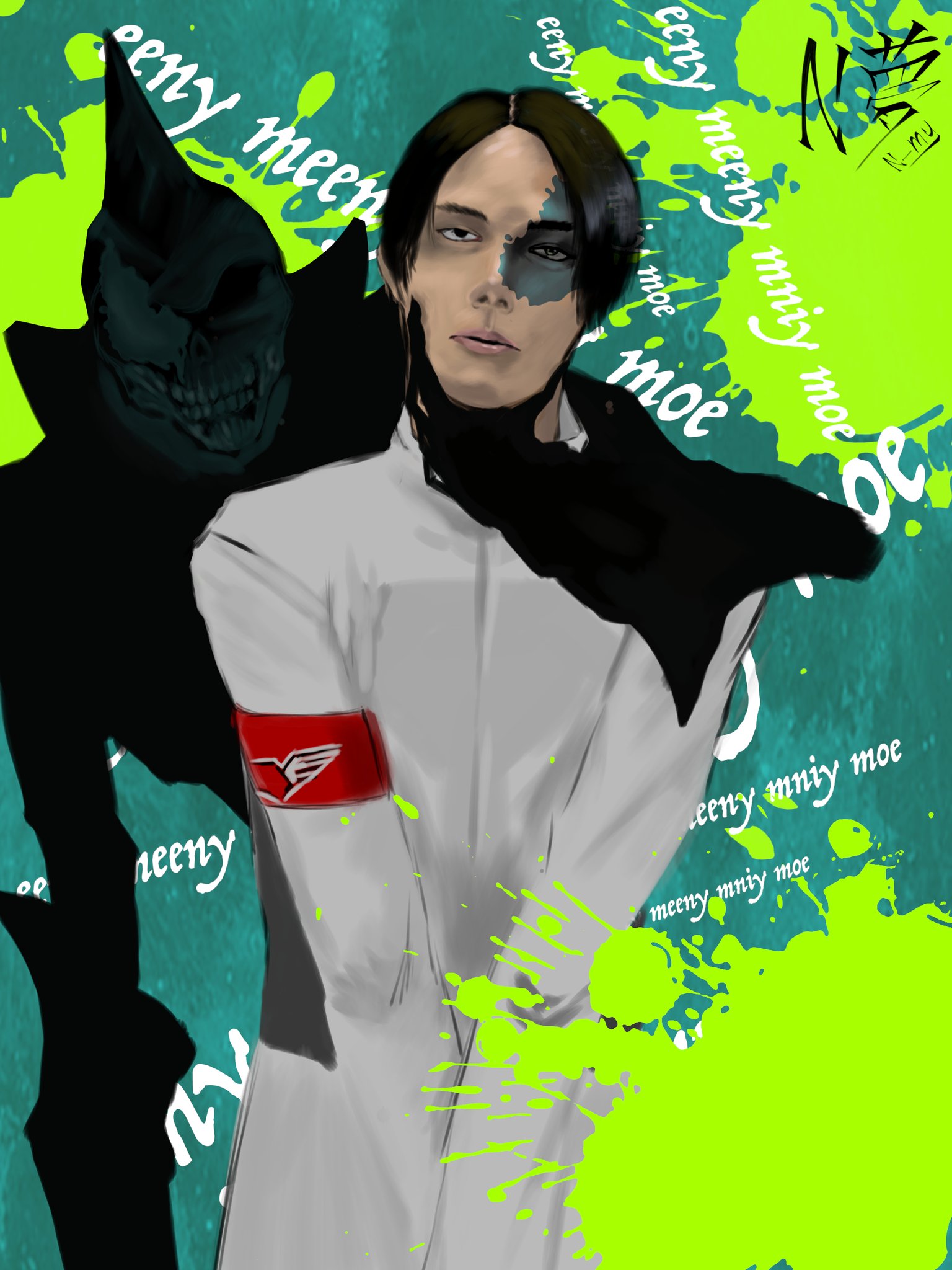 N夢 絵師 有償依頼受付中 仮面ライダーリバイス 仮面ライダーエビル カゲロウ 五十嵐大二 イラスト お絵かき交流会オンライン 絵描きさんと繋がりたい 絵師さんと繋がりたい デジタル絵 絵 イラスト好きな人と繋がりたい 仮面ライダー 悪魔 50